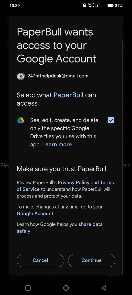 PaperBull Screenshot 1