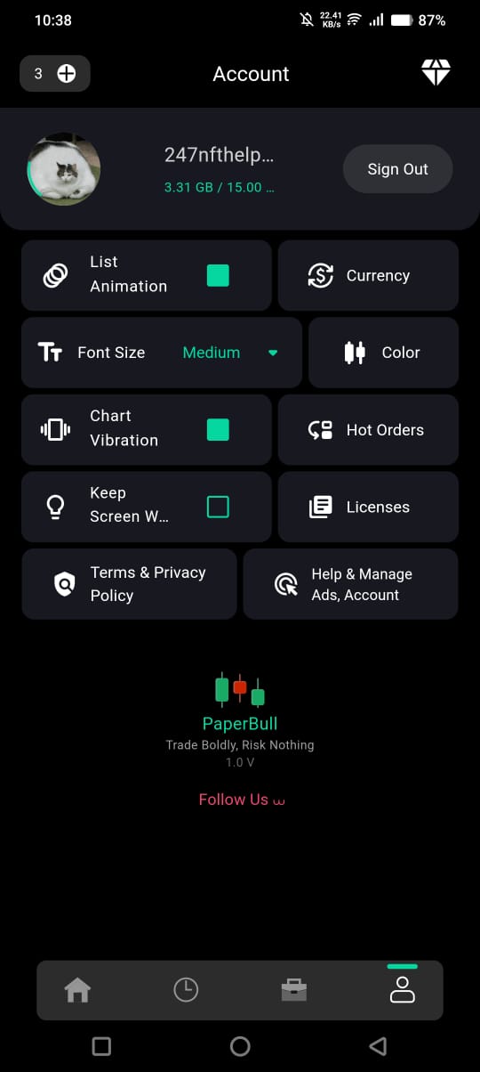 PaperBull Screenshot 5